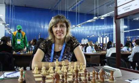 Tatiana Dornbusch au 1er échiquier de Monaco - Photo © Chess & Strategy