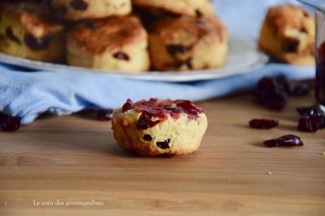 Des scones aux cranberries, l’allié du brunch parfait !