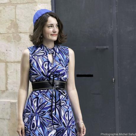 Robe Africaine Chic en Wax Bleu 2 | Collection Ashantisboutik 2018