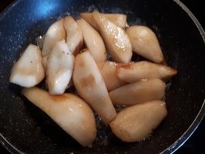Verrines de Fromage blanc, Poires caramélisées au sirop d'Erable, et Noix de Pécan Cliquer sur les photographies pour les agrandir
