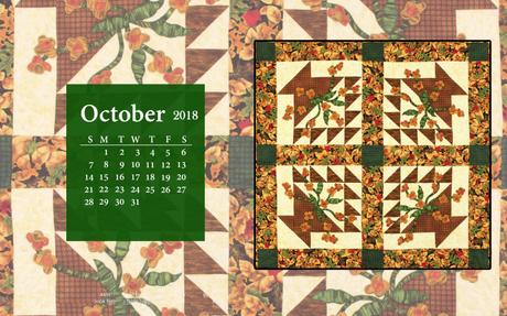 Calendrier octobre 2018 – October 2018 wallpaper calendar