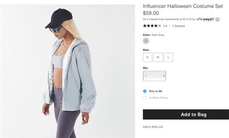 Urban Outfitters lance un déguisement « influenceur » pour Halloween