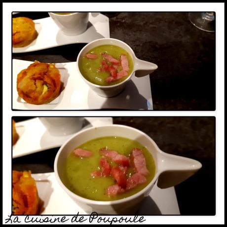 Soupe froide courgette et basilic