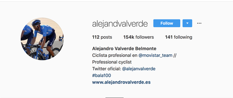 Notre « InStargram » de la semaine : Alejandro Valverde