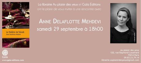 Anne Delaflotte Mehdevi profession relieuse écrivain. à Prague...