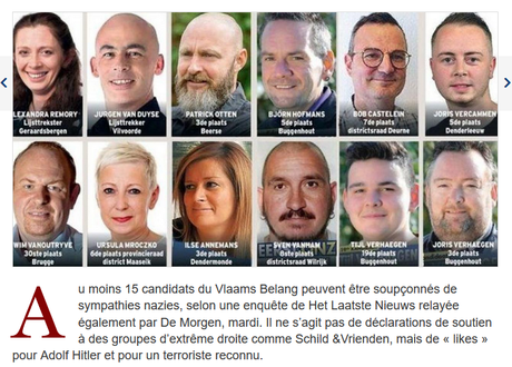 En Belgique comme en fRance, les idées d’extrême-droite sentent la merde #NONazis