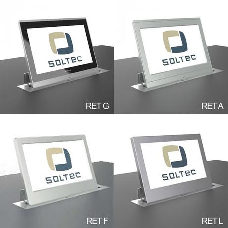 Quatre finitions différentes pour les écrans motorisés et encastrés Soltec RET