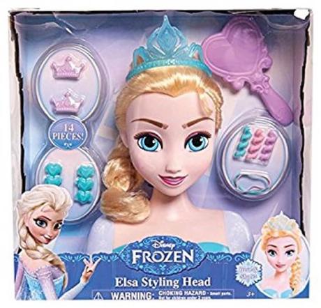 La tête à coiffer de princesse Elsa séduira votre petite fille !
