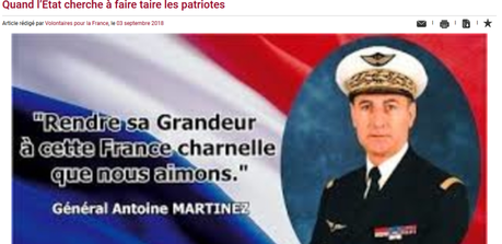 Qui est ce « Général » Antoine Martinez dont la propagande raciste pollue le net ? #Immigration #islamophobie