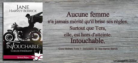 Coeur itinérant, Tome 3 : Intouchable   de   Jane Harvey-Berrick