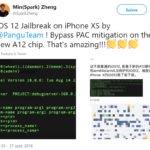 jailbreak ios 12 iphone x pangu twitter 150x150 - Le jailbreak iOS 12 de l'iPhone XS réussi par la team PanGu