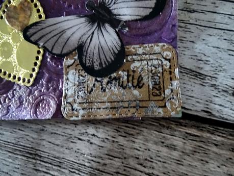 Un tag et une carte steampunk pour un échange sur un forum Un tag et une carte steampunk pour un échange sur un forum