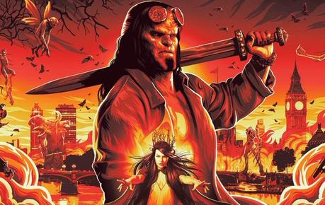 Affiche bannière spéciale NYCC pour Hellboy de Neil Marshall