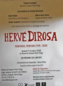Musée du Touquet-Paris-Plage (20 Octobre au 19 Mai 2019)  exposition  Hervé DIROSA  peintures(1978-2018)