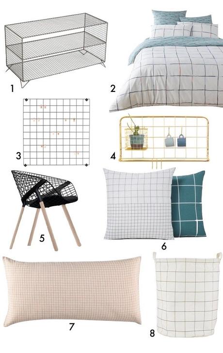 deco motif grille carreau minimaliste scandinave blog decoration interieure clem around the corner