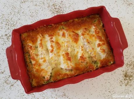 Gratin de riz, poulet et courgettes à l’italienne