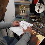 Dédicace à la galerie Philippe Gelot