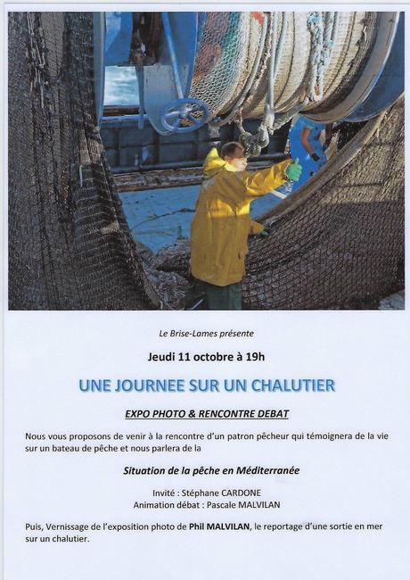 Frontignan | Expo Photos et Rencontre Débat « une journée sur un chalutier »