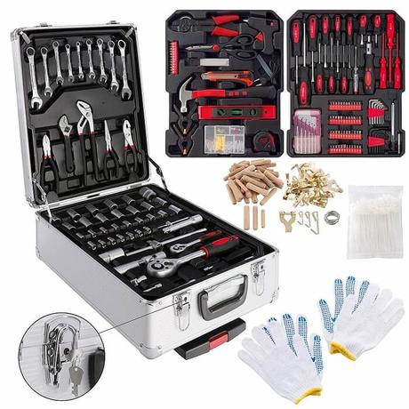 Noel pour les hommes: Le TOP 10 des meilleurs cadeaux à offrir La boîte à outils de 599 pièces rendra heureux les bricoleurs !