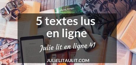 Julie lit en ligne | Semaine 41 Julie lit en ligne | Semaine 41