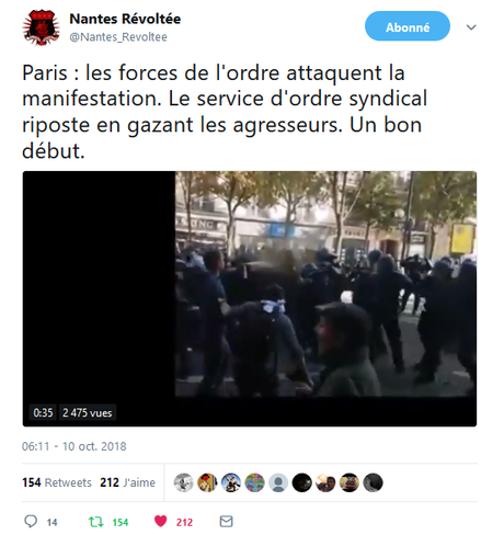 #Nantes  « la milice du ministère » piquée au vif par la mouche du coche #Benalla