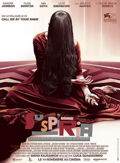 Superbe affiche officielle française pour Suspiria