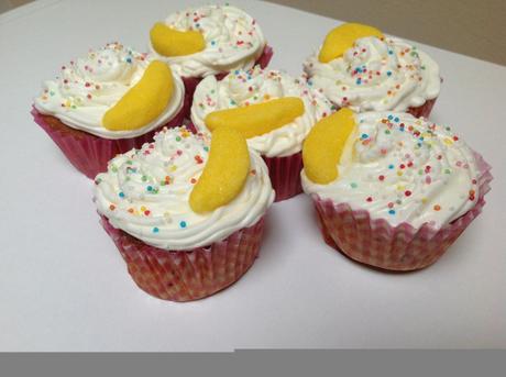 Cupcakes kiwi et chantilly à la banane