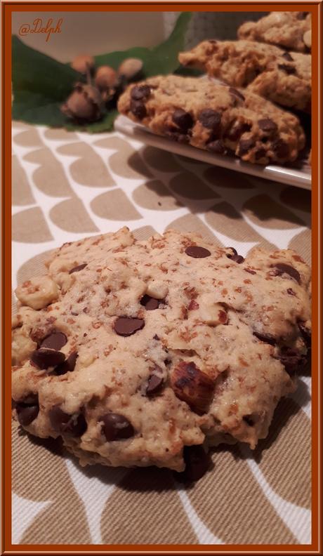 Cookies aux gavottes et noisettes torréfiées