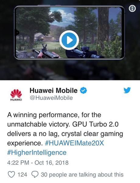 Le Huawei Mate 20 X.