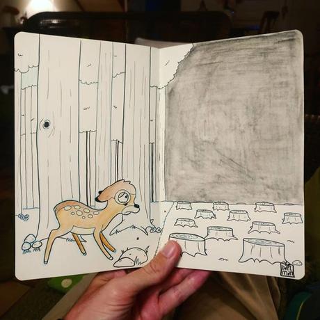 Il place l’univers Disney face aux désastres écologiques