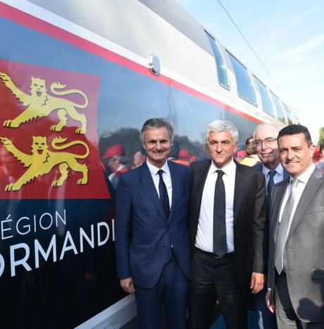 Région Normandie - Découverte du train OMNEO Premium sur le site de Bombardier à Crespin (59)