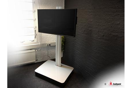 Un support motorisé sur roulettes simple et efficace chez Audipack Un support motorisé sur roulettes simple et efficace chez Audipack