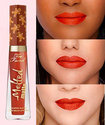 La collection Too Faced de Noël arrive bientôt en France ! Melted matte Gingerbread Man