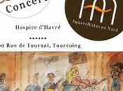 Kops l’Hospice d’Havré novembre heures, marge 4ème Biennale Aquarellistes Nord