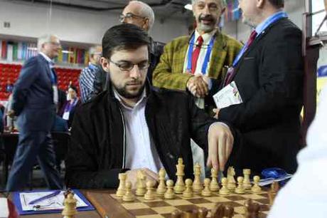 Le joueur d'échecs français Maxime Vachier-Lagrave lors des olympiades de Batoumi 2018 - Photo © Chess & Strategy