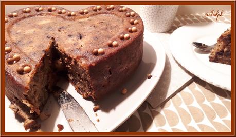 Gâteau aux poires chocolat amandes et noisettes