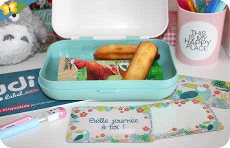Sa boîte à goûter et ses étiquettes Ludilabel