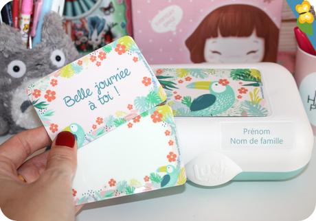 Sa boîte à goûter et ses étiquettes Ludilabel