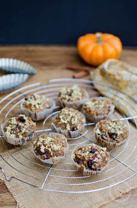 Muffins au quinoa et cranberries (vegan et IG bas)