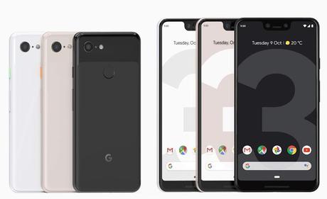 Google Pixel 3 & Pixel 3 XL : sortie en France le 2 novembre
