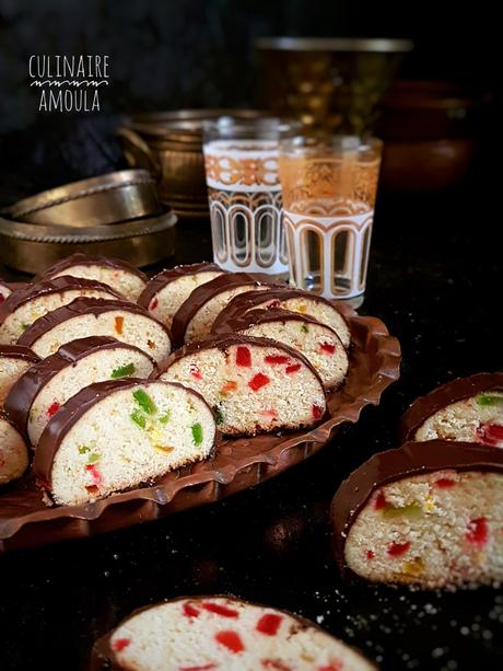 Fekkas aux fruits confits et au chocolat