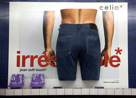 Paris : un fessier géant à la station de métro Opéra