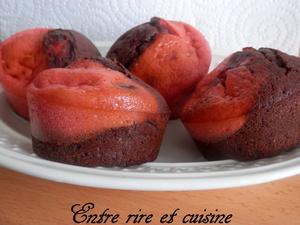 Muffins chocolat/fraises aux kinder