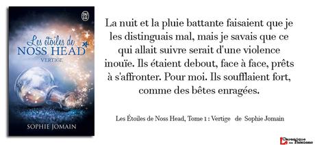 Les Étoiles de Noss Head, Tome 1 : Vertige   de  Sophie Jomain