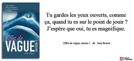 Effet de vague, saison 1   de   Jana Rouze