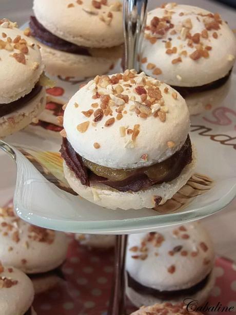 Macarons ganache chocolat