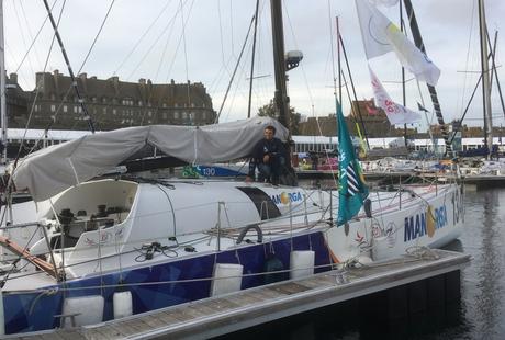 N. Jossier et le bateau ManOrga sont arrivées à Saint-Malo !