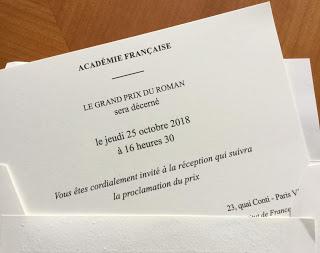Camille Pascal, Grand prix du roman de l'Académie française 2018