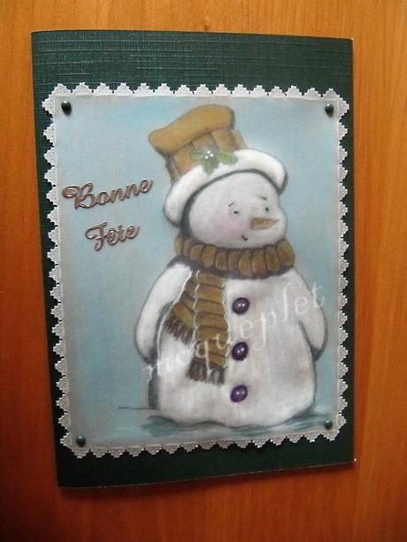 Mes ouvrages - mes cartes en perga Noel - 08