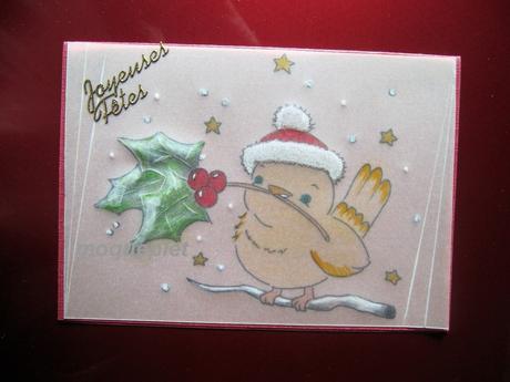 Mes ouvrages - mes cartes en perga Noel - 08